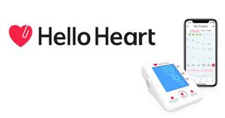 heart monitor and mobile phone with heart monitor app on screen